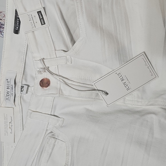 Judy Blue High Waist White Skinny Jeans Size 7/28 New - Picture 3 of 8